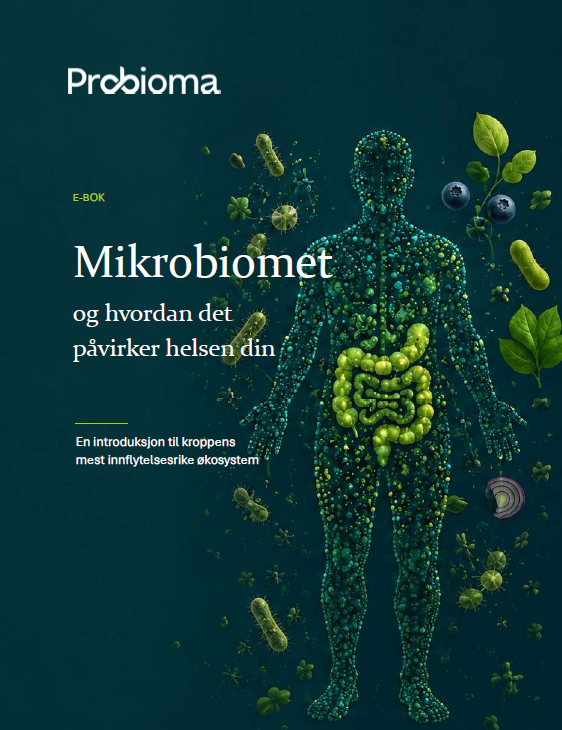 Forsiden av e-boken Mikrobiomet og hvordan det påvirker helsen din
